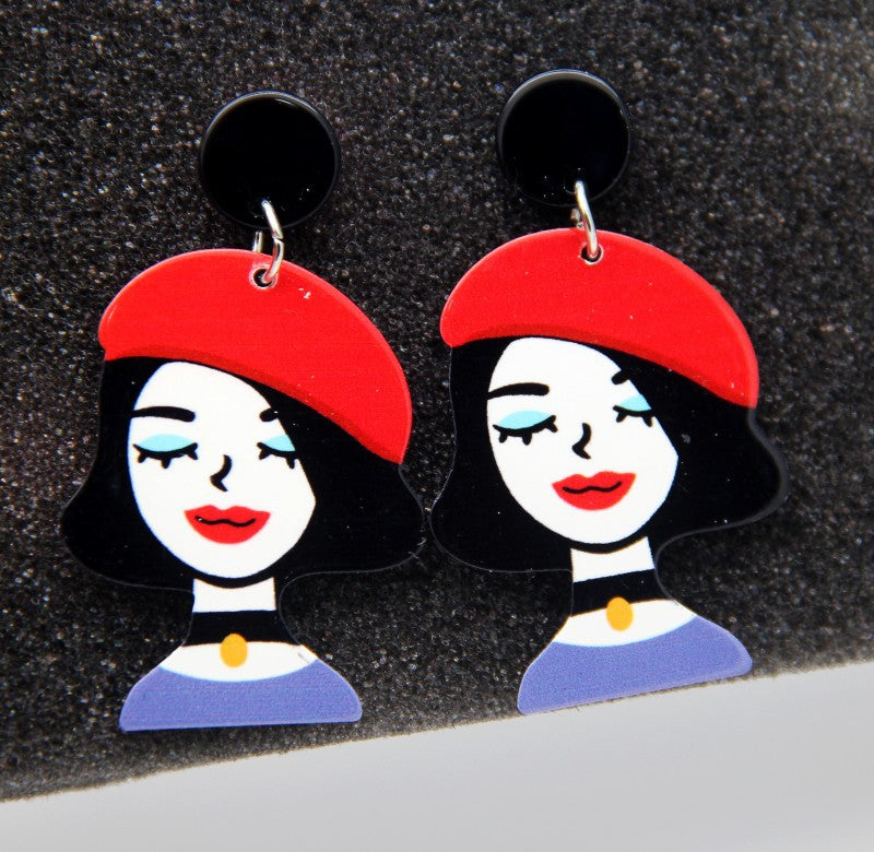 Fashion Earrings Harajuku Cute Cartoon — packaging