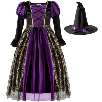 Halloween Costume Kids' Skirt Witch Costume — in use