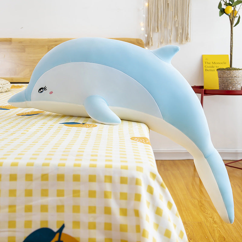 Dolphin Plush Toy Ragdoll Long Pillow | Magic Stories