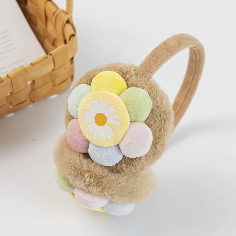 New Children's Plush Earmuffs Cute Sunflower | Magic Stories