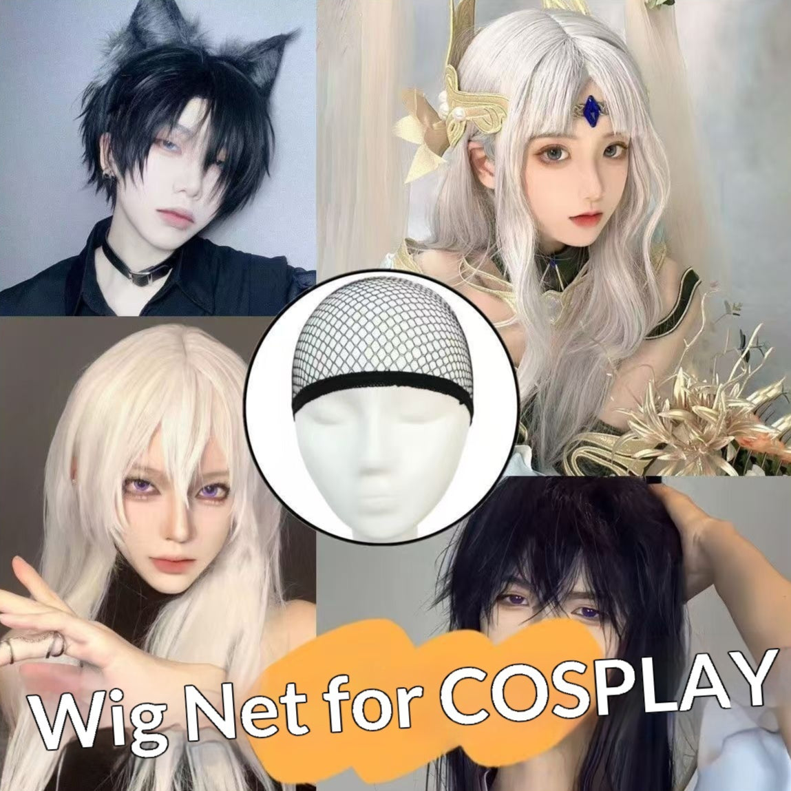 Cosplay Wig Cap Specially Designed To Be | Magic Stories
