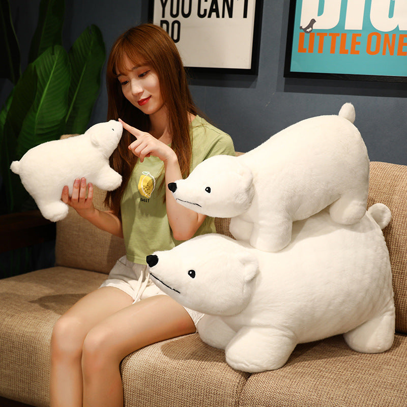 Cute Standing Polar Bear Plush Doll | Magic Stories