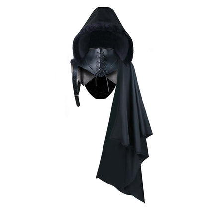 Halloween Party Demon Costume Retro Cape — side view