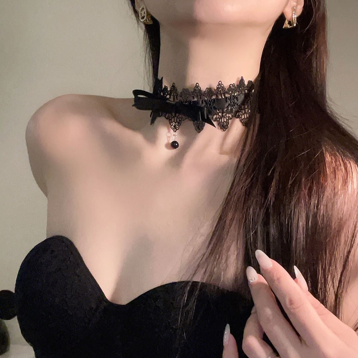Lolita Gothic Style Dark Girl Bow Lace | Magic Stories