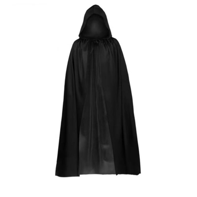 Halloween Costume Satin Black Grim Reaper | Magic Stories
