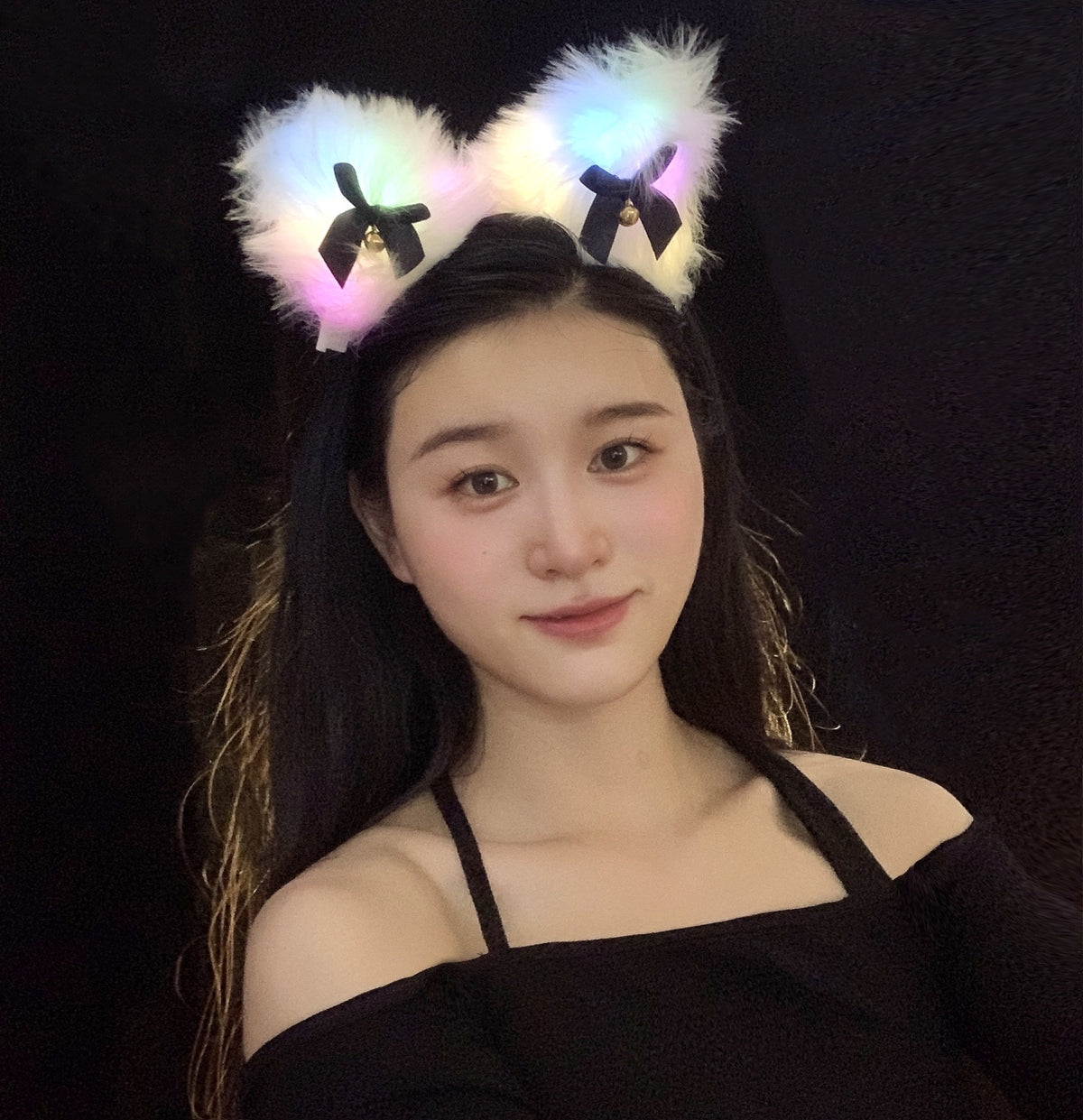 Glow Plush Bell Fox Cat Ear Headband | Magic Stories