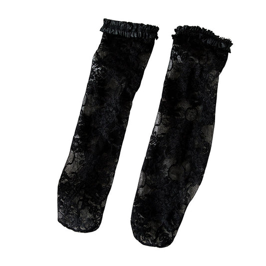 White Lolita Lace Socks Sweet Retro Calf | Magic Stories