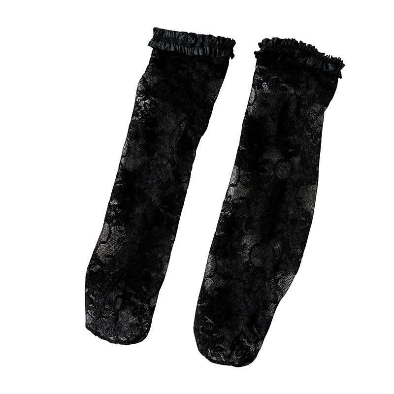 White Lolita Lace Socks Sweet Retro Calf | Magic Stories