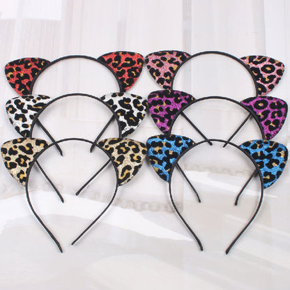 New Glitter Flocking Cat Ears Headband | Magic Stories