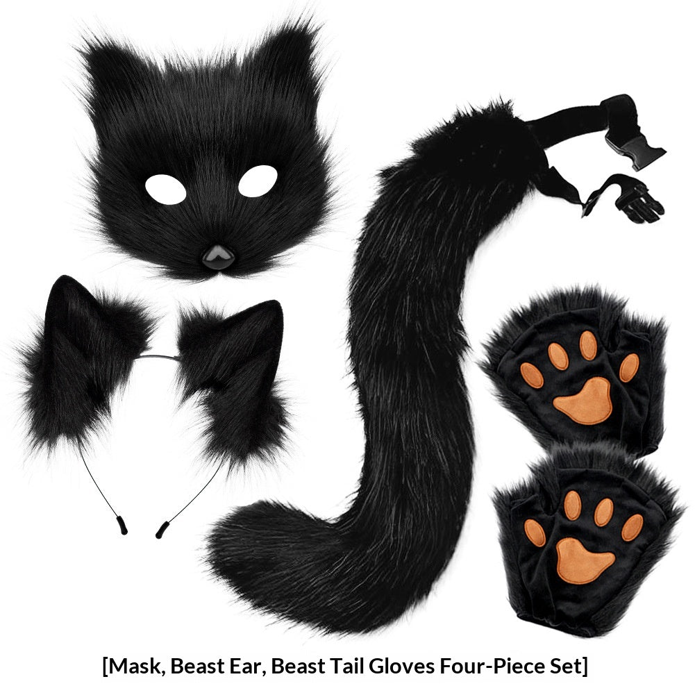 Halloween Plush Fox Mask Set Cosplay | Magic Stories