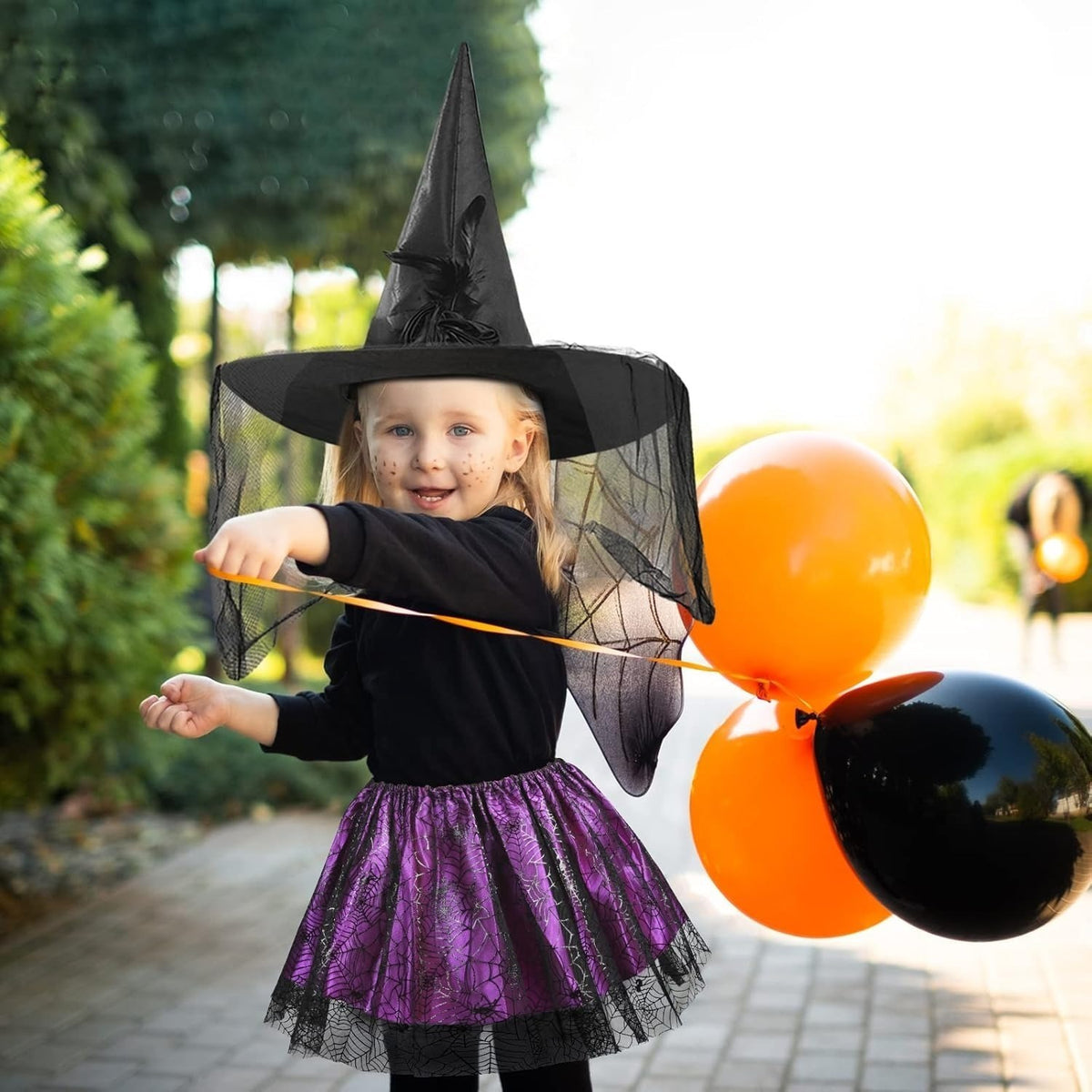 Halloween Costume, Black And Red Devil Costume With Devil Wings, Pirate Costume, Witch Costume, Wild Wings — back view
