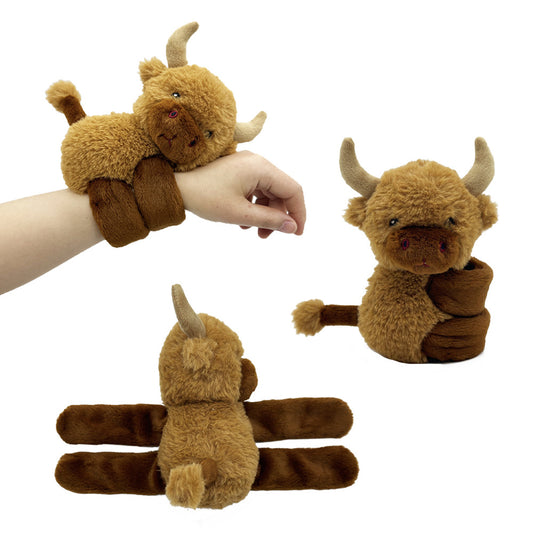 New Bow Highland Cow Plush Doll