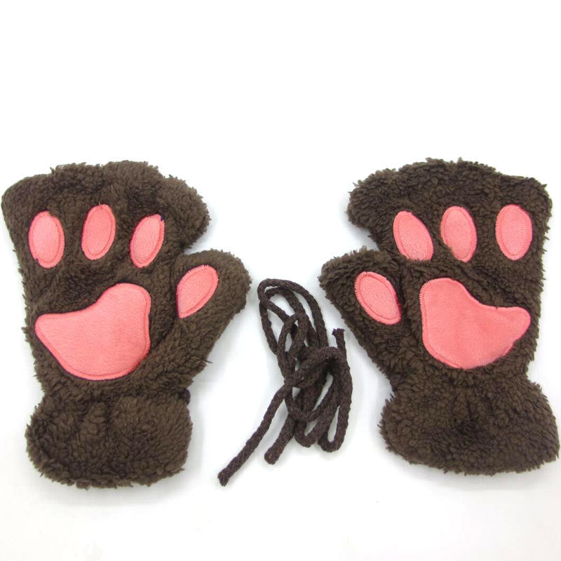 Cat Palm Winter Girls' Halter Plush Half | Magic Stories