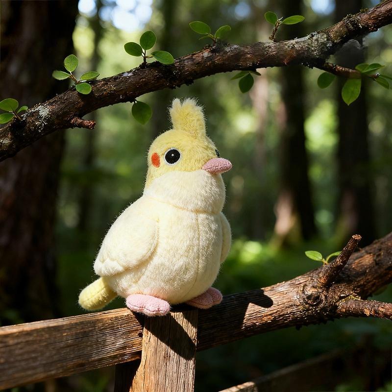 Yellow Peach Parrot Plush Toy | Magic Stories