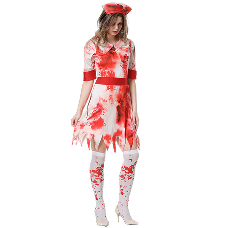 Halloween Bloody Female Nurse Vampire | Magic Stories