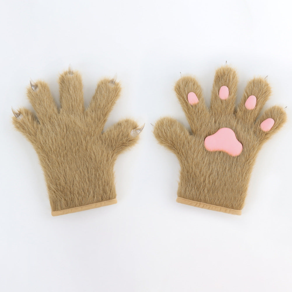Handmade Cat's Paw Gloves Plush Meat Pad Cat Palm Props — packaging