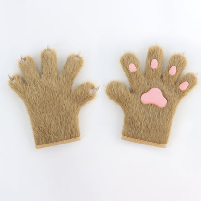 Handmade Cat's Paw Gloves Plush Meat Pad Cat Palm Props — packaging