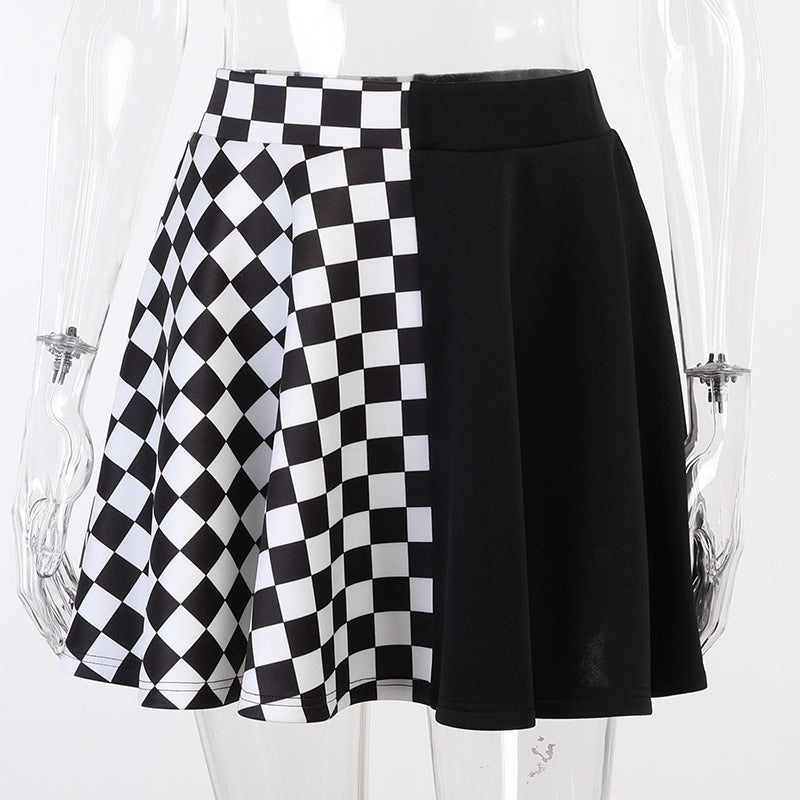 Skirt Gothic Plaid A Line Mini Skirts | Magic Stories