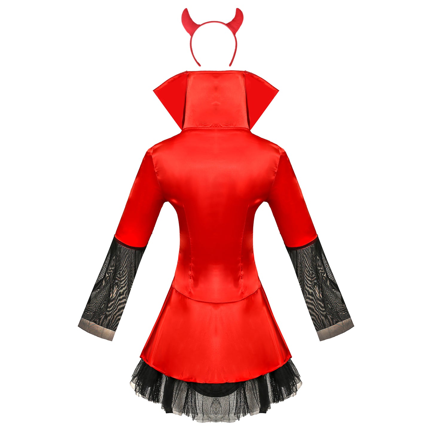 Masquerade Halloween Long Sleeve Demon Costume — scale reference