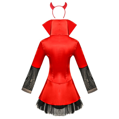 Masquerade Halloween Long Sleeve Demon Costume — scale reference