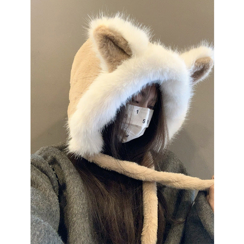 Cute Fox Ears Plush Hat For Women | Magic Stories