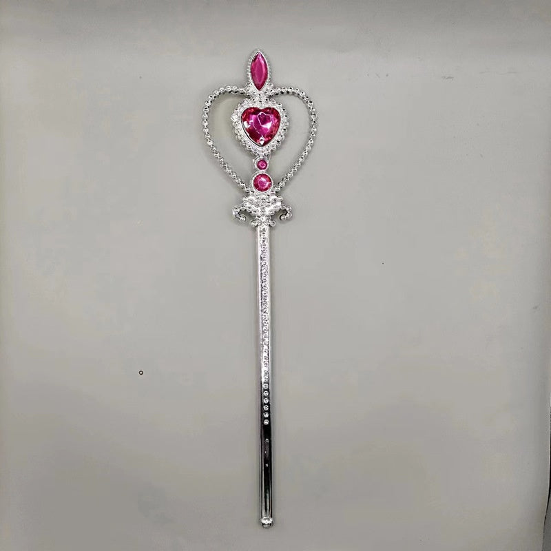 Headband Magic Wand Brooch Earrings Gloves Cosplay Set — back view