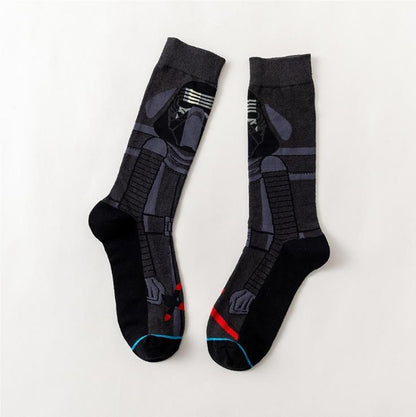 Socks Master Yoda R2-D2 Cosplay Socks Woo Ji — side view