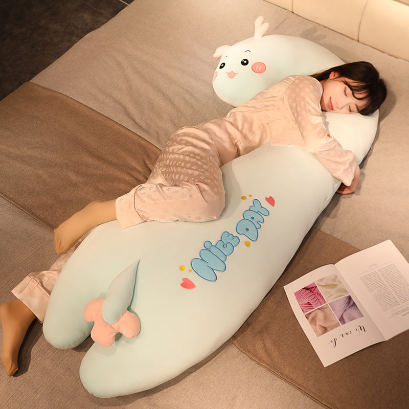 Big White Geese Dinosaur Pillow For Girls | Magic Stories