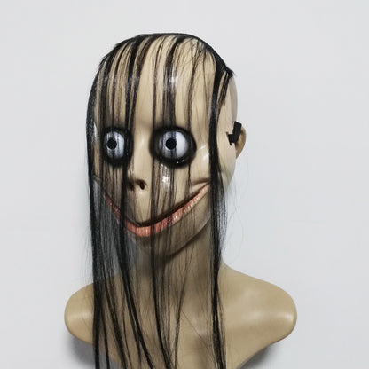 New Halloween Horror Long Hair MOMO Mask | Magic Stories