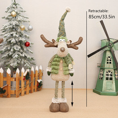 Green Fabric Long-nosed Reindeer Plush | Magic Stories