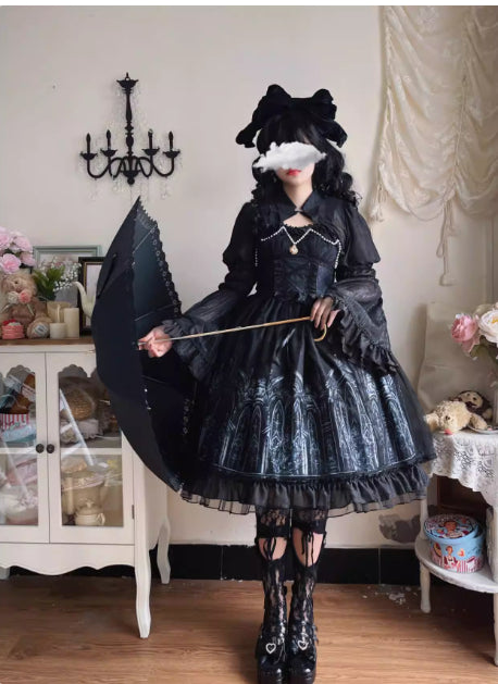 Dress Dark Goth Style Jsk Dress Summer — packaging