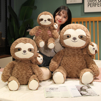 Mother And Child Sloth Doll Plush | Magic Stories