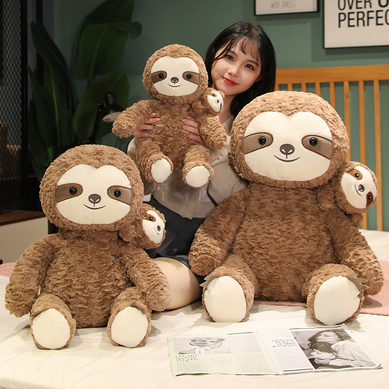 Mother And Child Sloth Doll Plush | Magic Stories