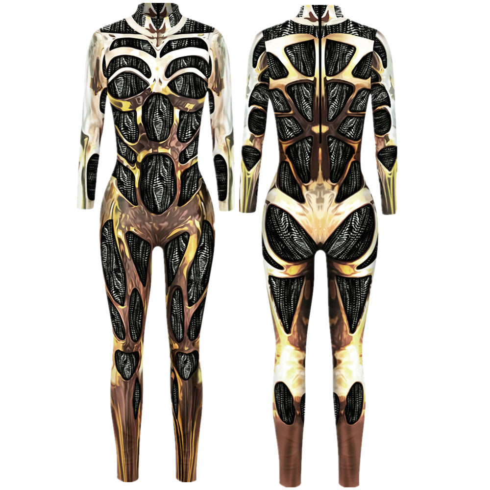 Robot Bodysuit Bodysuit Halloween Sexy — back view