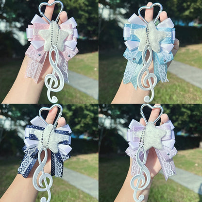 Anime-themed Bow-knot Keychain And Bag Charm | Magic Stories