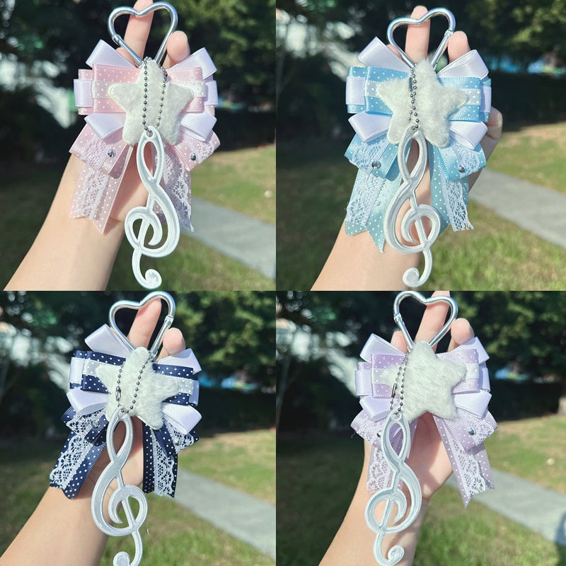 Anime-themed Bow-knot Keychain And Bag Charm | Magic Stories