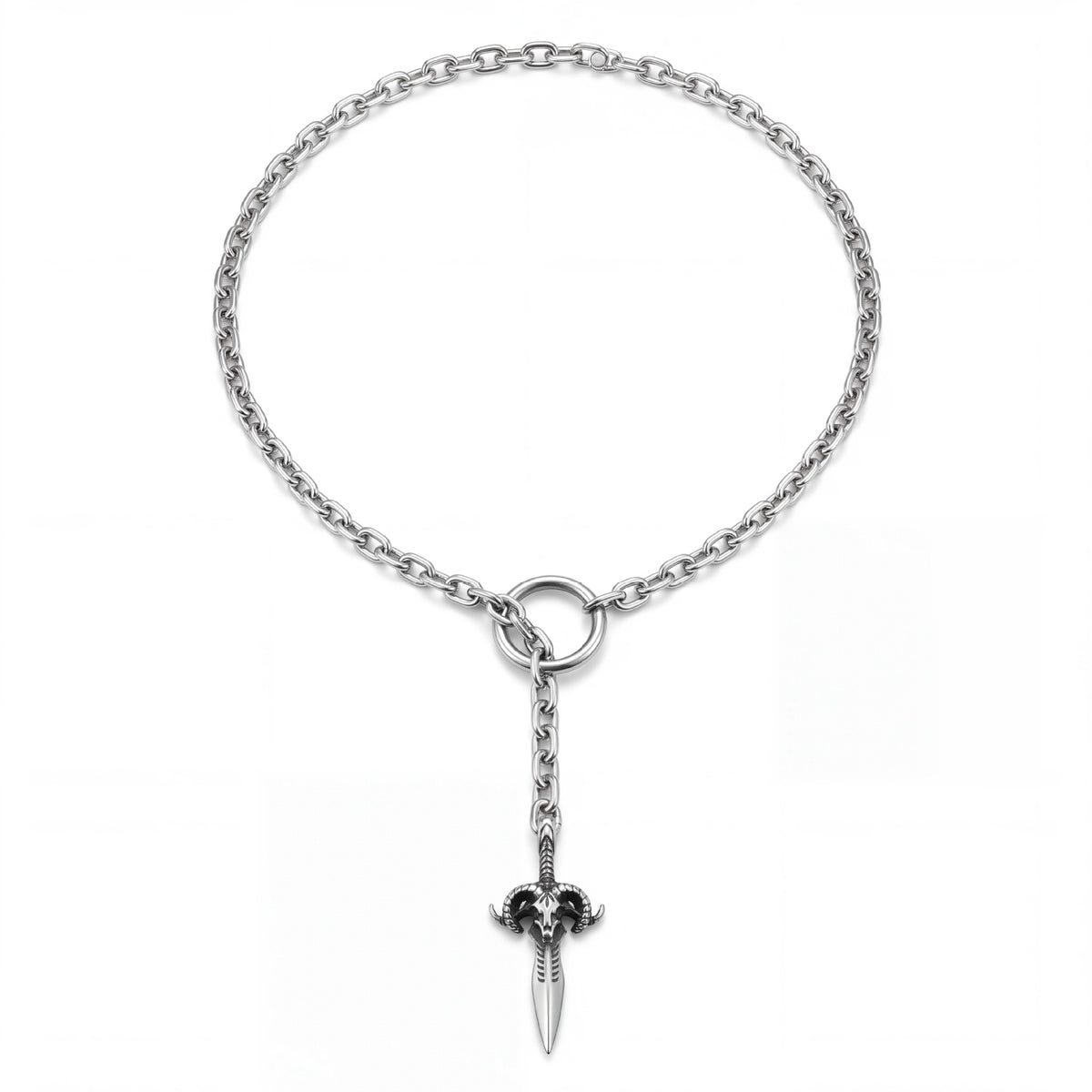 Gothic Sheep-Head Holy Sword Pendant | Magic Stories