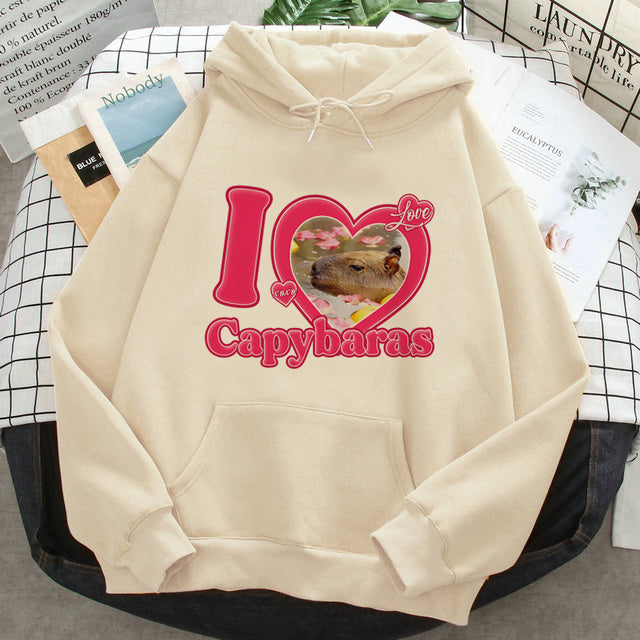 Women's Hip-hop Anime Harajuku Hoodie Sweater — scale reference