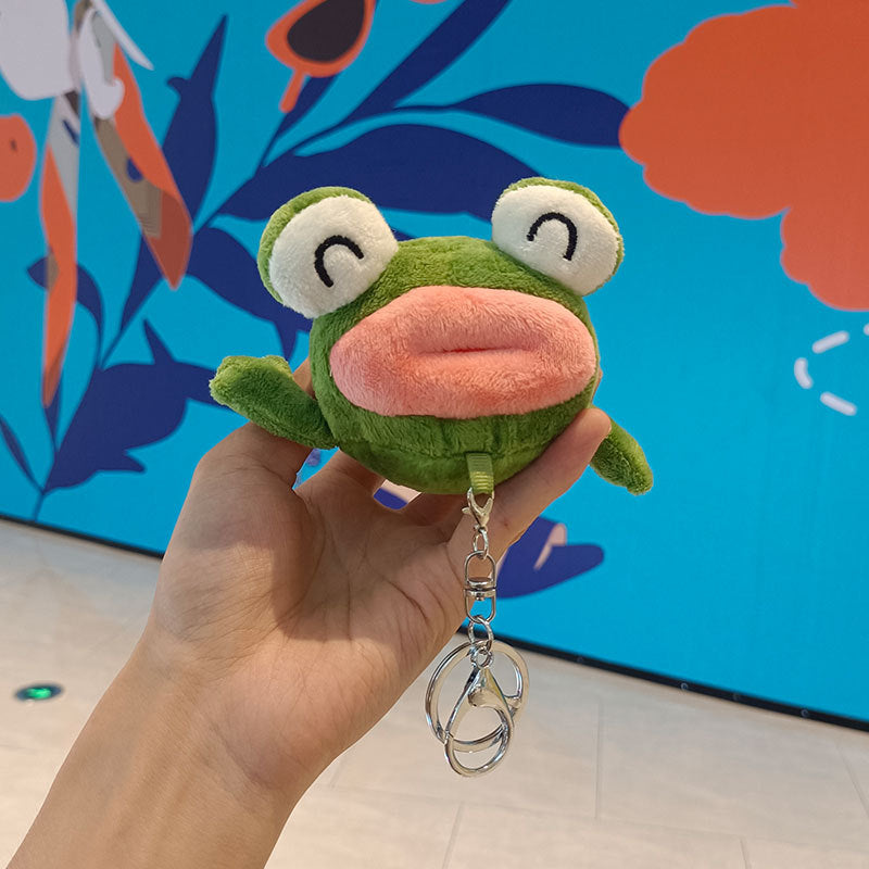 Plush Doll Sausage Lip Frog Toy Pendant — packaging