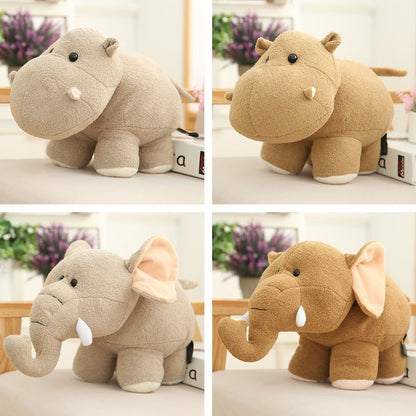 Cartoon Cute Hippo Elephant Doll Plush Toy | Magic Stories