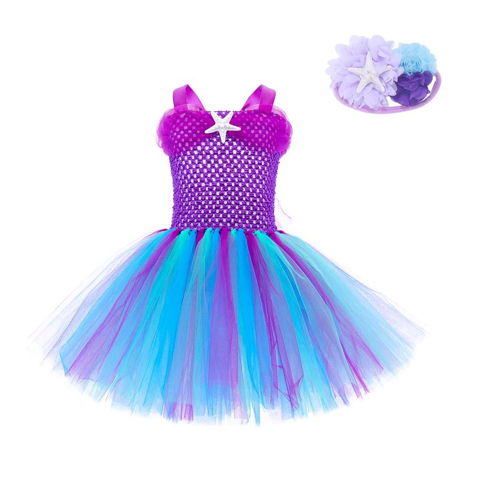 Mermaid Princess Dress Dance Costume — detail