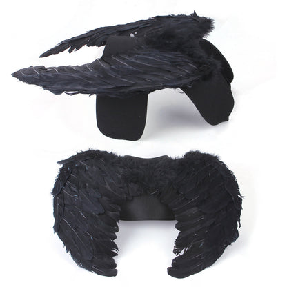 Halloween Angel Wings Pet's Chest-back Dog Pet Costume — in use