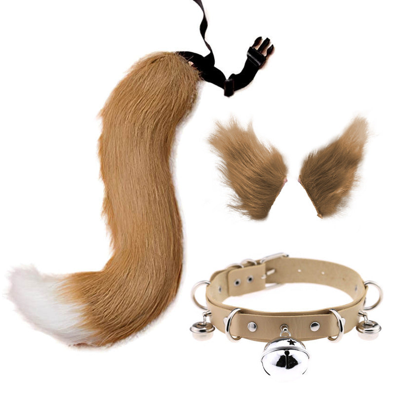 Holy Festival Party Set Cosplay Ears Tail — back view