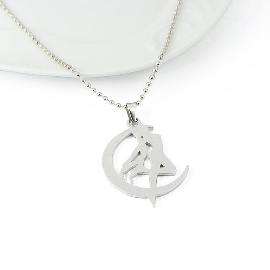 Sailor Moon Necklace Moon Rabbit Anime Anime Movie Accessories