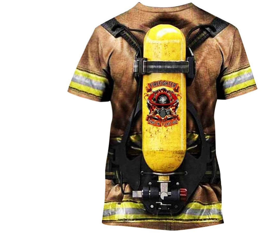 Firefighter Suit Fireman Superhero T-shirt | Magic Stories