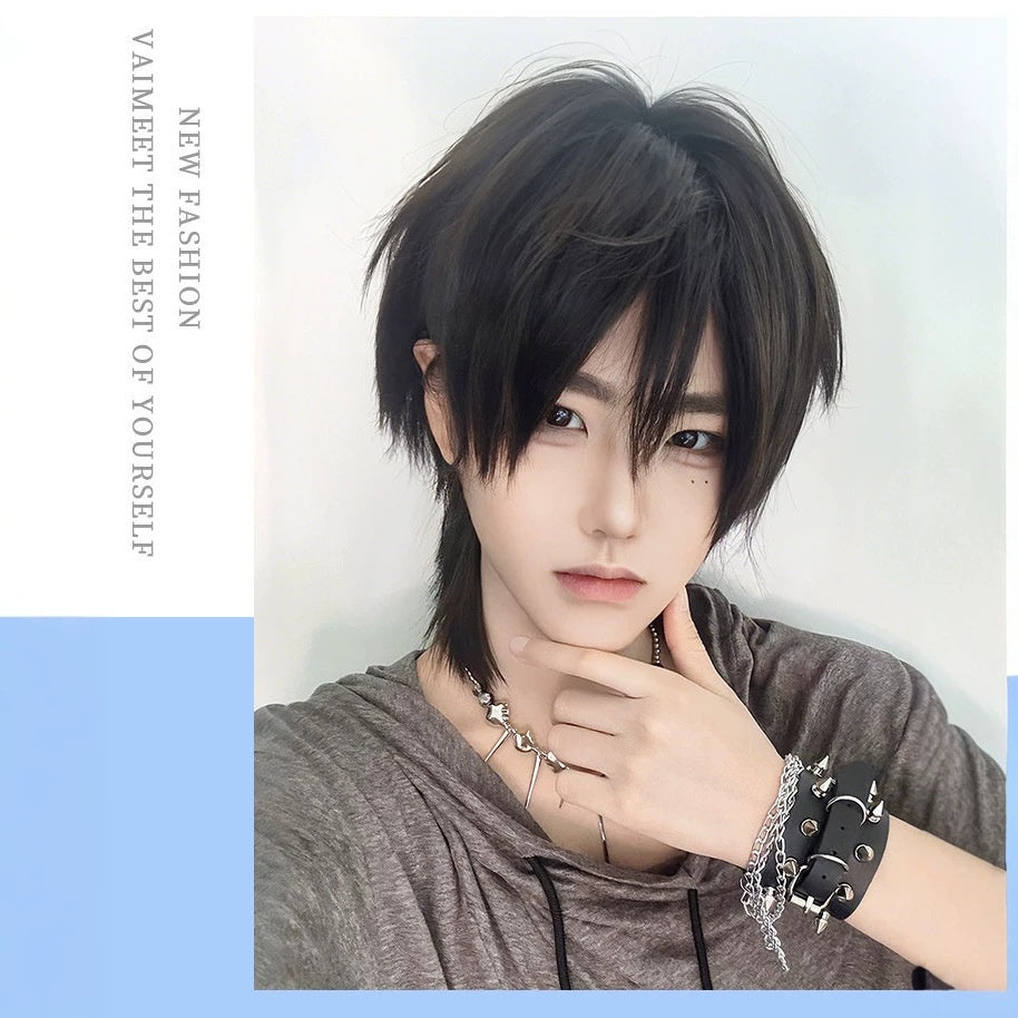 Anime-style Cosplay Wig For Men Short | Magic Stories