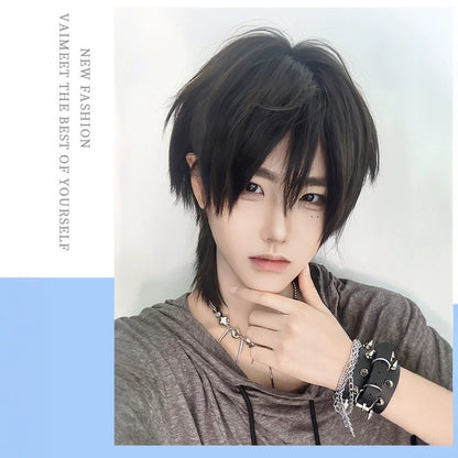 Anime-style Cosplay Wig For Men Short | Magic Stories