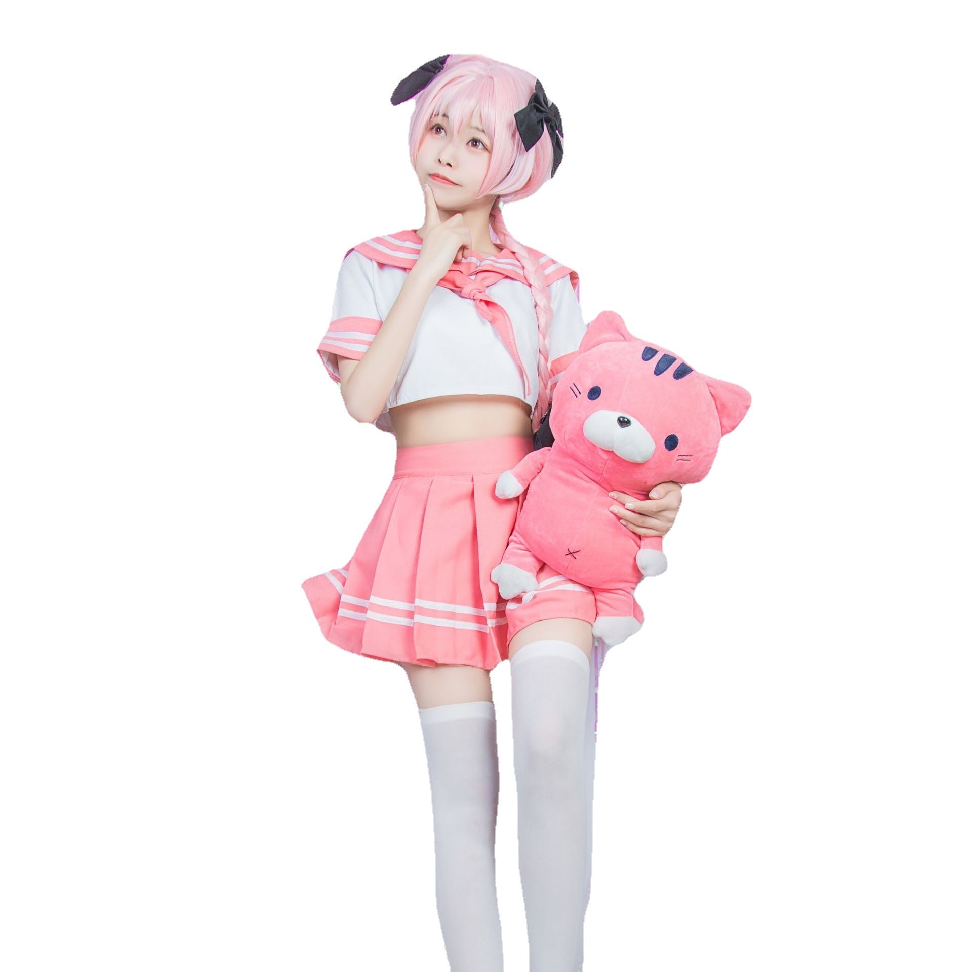 Sailor Suit Cosplay Costume Fgo Wig Women Bigwig — packaging
