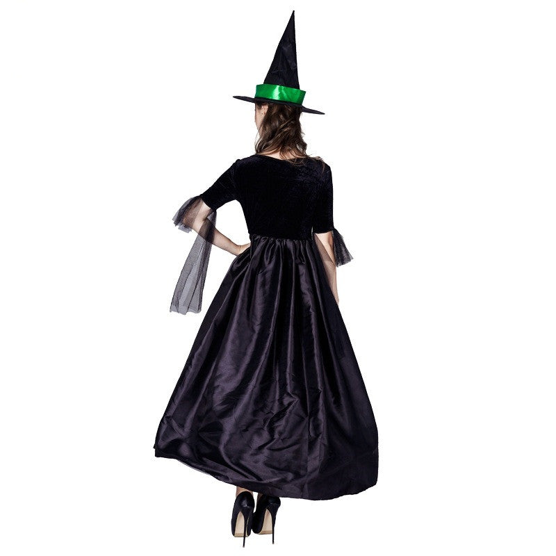 Halloween Women's Witch Green Dress | Magic Stories