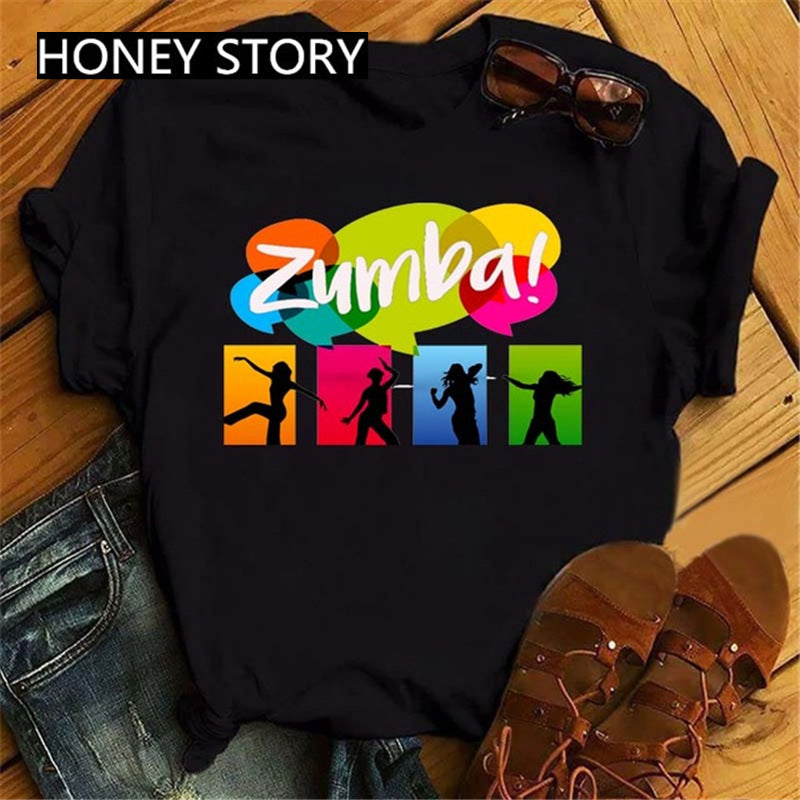 Dance Watercolor Printing Women's T-shirt | Magic Stories